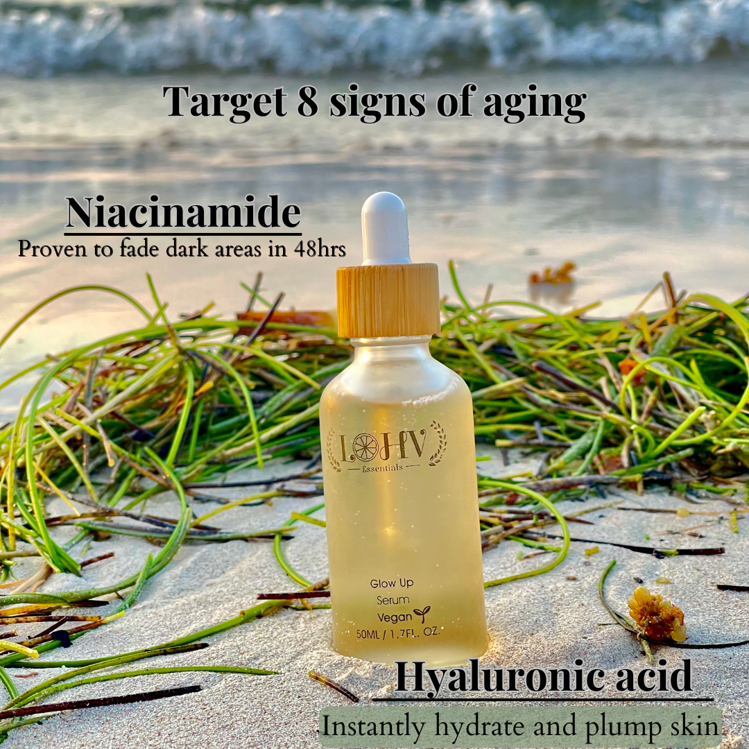 PREMIUM 100% VEGAN GLOW UP Toner Serum With Hyaluronic Acid + Niacinamide + Camellia Leaf + Kombucha